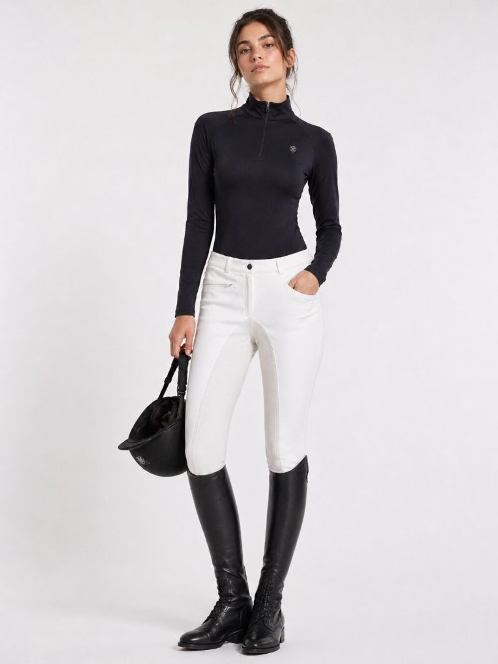 NWT ARIAT Fairfax Full Seat Equestrian Riding Breeches White 36R - Picture 2 of 15